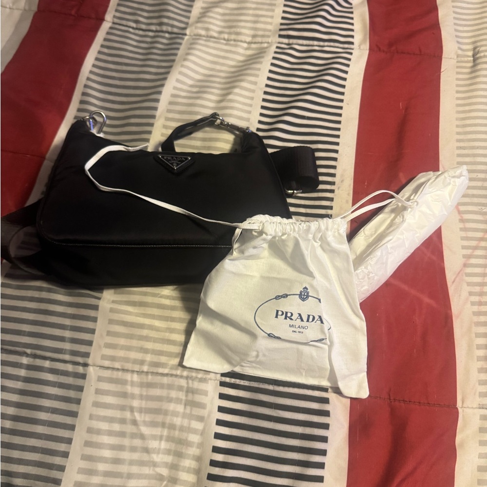 Prada Cream Drawstring Bag - Picture 3 of 7